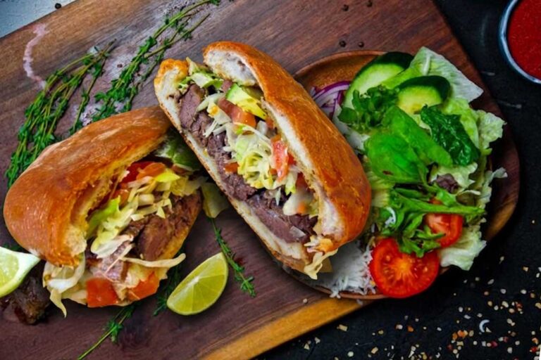 Zaban sandwich Toronto with tender braised beef tongue